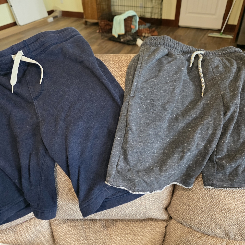Kids Navy and Gray Shorts Set
